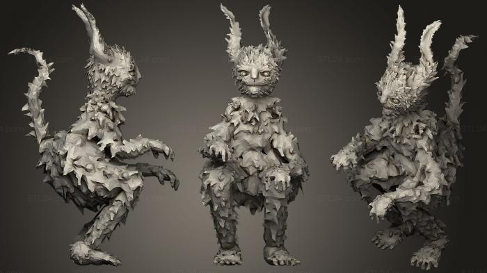 Figurines heroes, monsters and demons (Pooka, STKM_1080) 3D models for cnc
